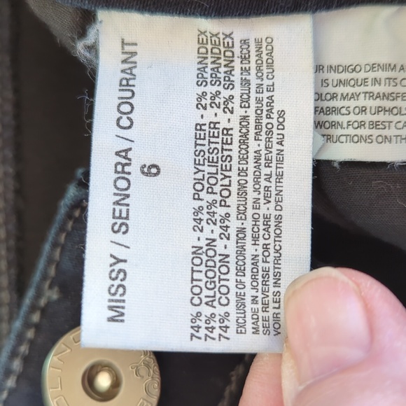 Bandolino Tatyana Denim Classic Capri Cropped Jeans 6 Blue - Picture 4 of 13